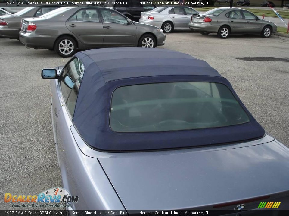 1997 BMW 3 Series 328i Convertible Samoa Blue Metallic / Dark Blue Photo #24