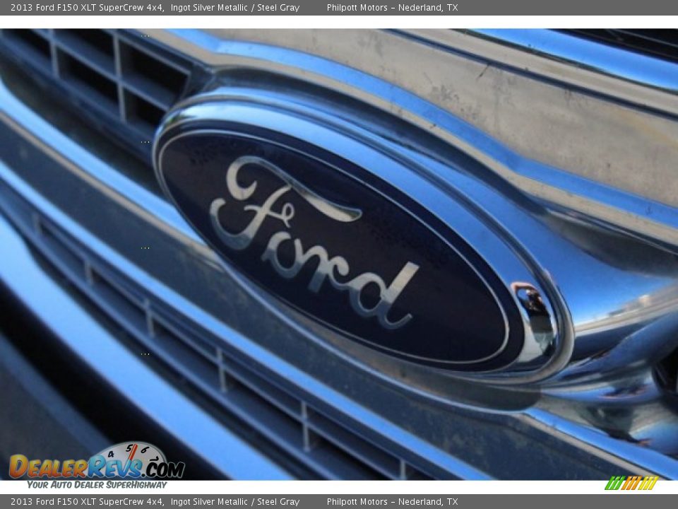 2013 Ford F150 XLT SuperCrew 4x4 Ingot Silver Metallic / Steel Gray Photo #4