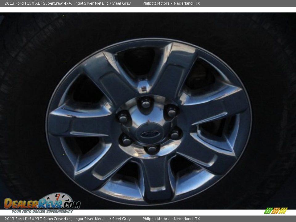 2013 Ford F150 XLT SuperCrew 4x4 Ingot Silver Metallic / Steel Gray Photo #5