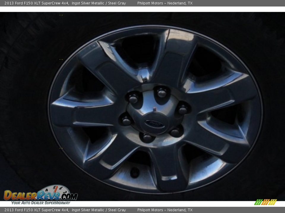 2013 Ford F150 XLT SuperCrew 4x4 Ingot Silver Metallic / Steel Gray Photo #6