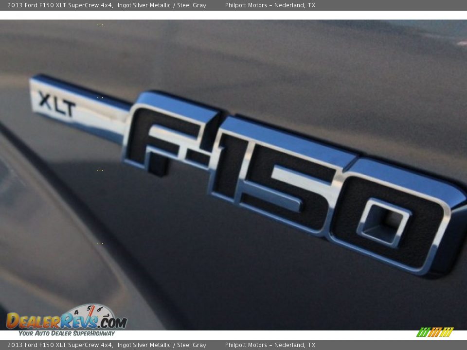 2013 Ford F150 XLT SuperCrew 4x4 Ingot Silver Metallic / Steel Gray Photo #7