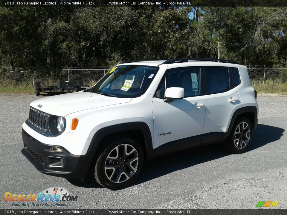 2018 Jeep Renegade Latitude Alpine White / Black Photo #1