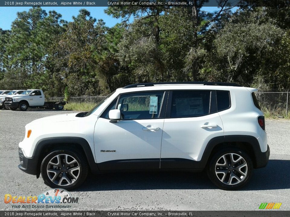 2018 Jeep Renegade Latitude Alpine White / Black Photo #2