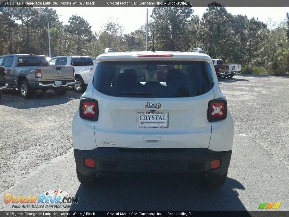 2018 Jeep Renegade Latitude Alpine White / Black Photo #4