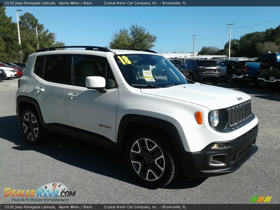 2018 Jeep Renegade Latitude Alpine White / Black Photo #7