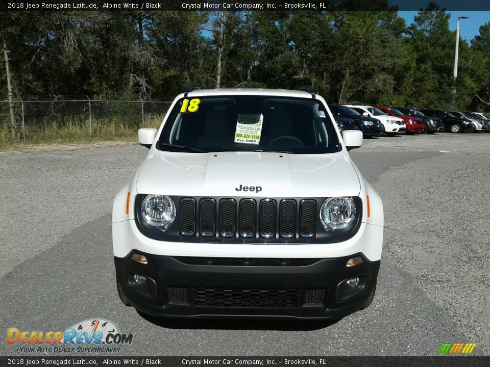 2018 Jeep Renegade Latitude Alpine White / Black Photo #8