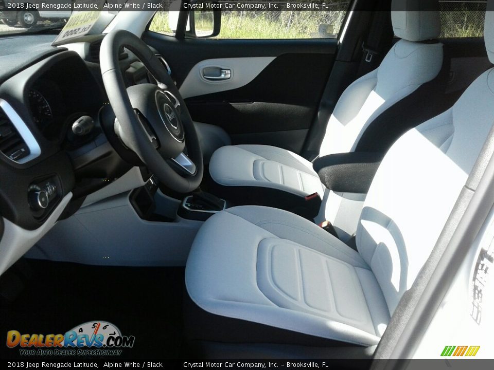 2018 Jeep Renegade Latitude Alpine White / Black Photo #9