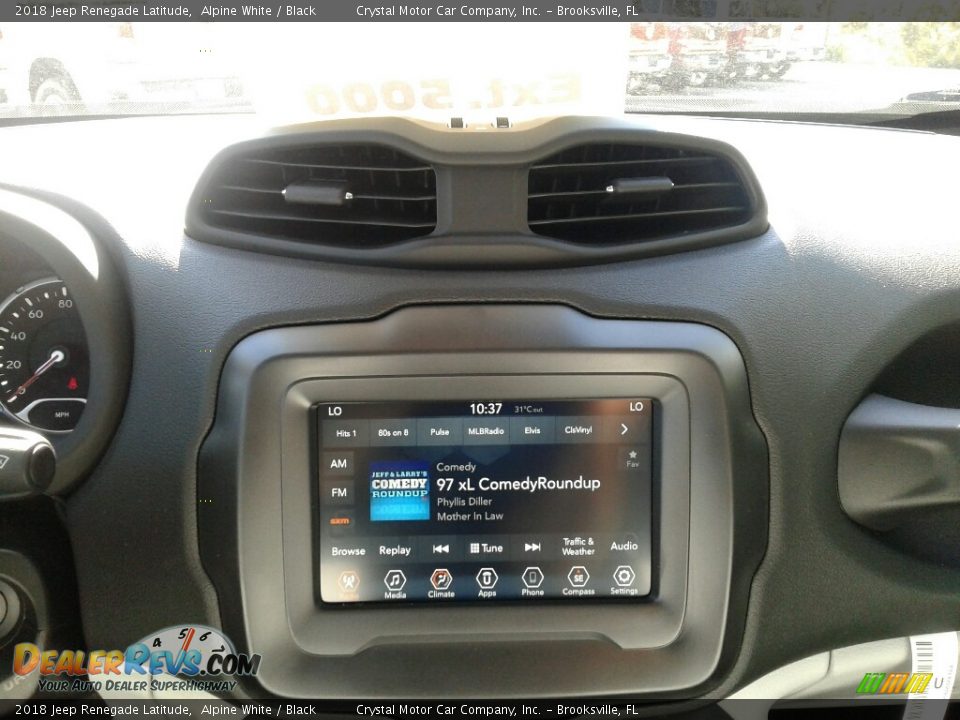 2018 Jeep Renegade Latitude Alpine White / Black Photo #15