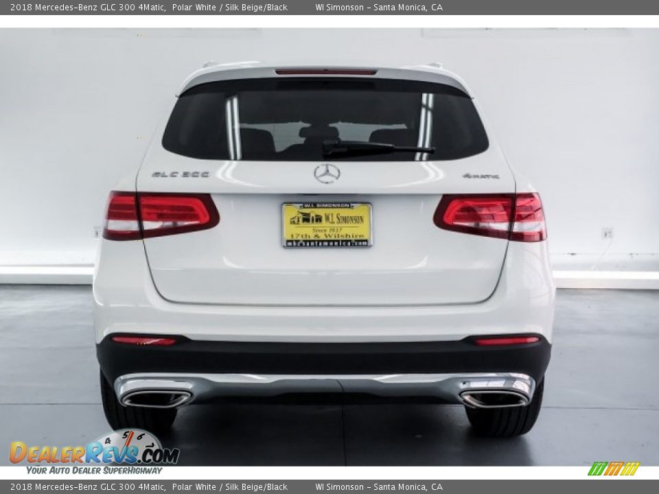 2018 Mercedes-Benz GLC 300 4Matic Polar White / Silk Beige/Black Photo #3
