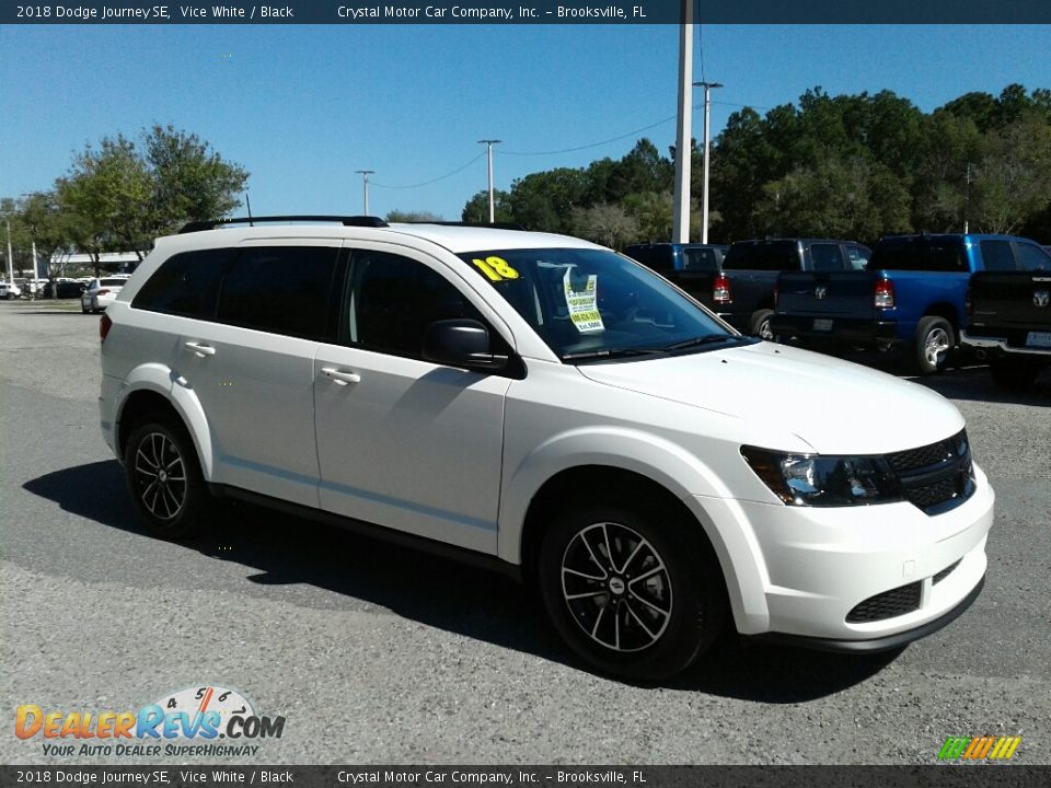 2018 Dodge Journey SE Vice White / Black Photo #7