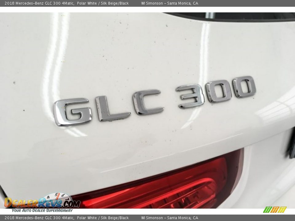 2018 Mercedes-Benz GLC 300 4Matic Polar White / Silk Beige/Black Photo #7