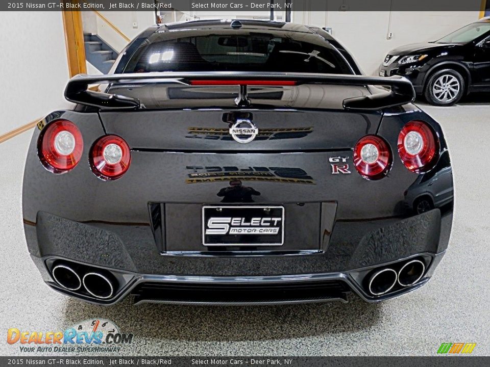 2015 Nissan GT-R Black Edition Jet Black / Black/Red Photo #5
