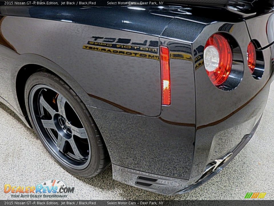 2015 Nissan GT-R Black Edition Jet Black / Black/Red Photo #6