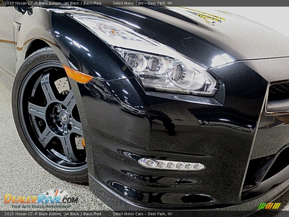2015 Nissan GT-R Black Edition Jet Black / Black/Red Photo #8