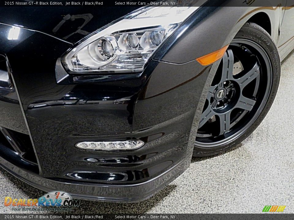 2015 Nissan GT-R Black Edition Jet Black / Black/Red Photo #9