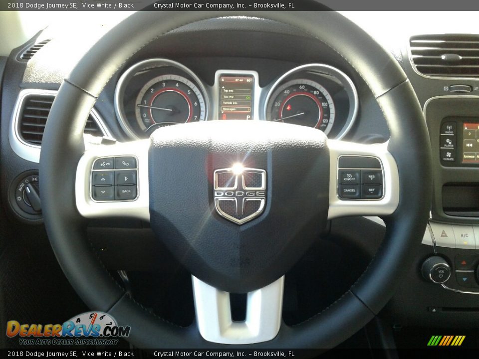 2018 Dodge Journey SE Vice White / Black Photo #14