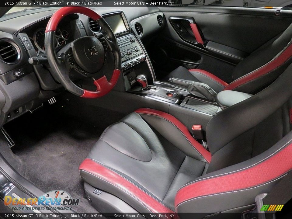 Black/Red Interior - 2015 Nissan GT-R Black Edition Photo #13