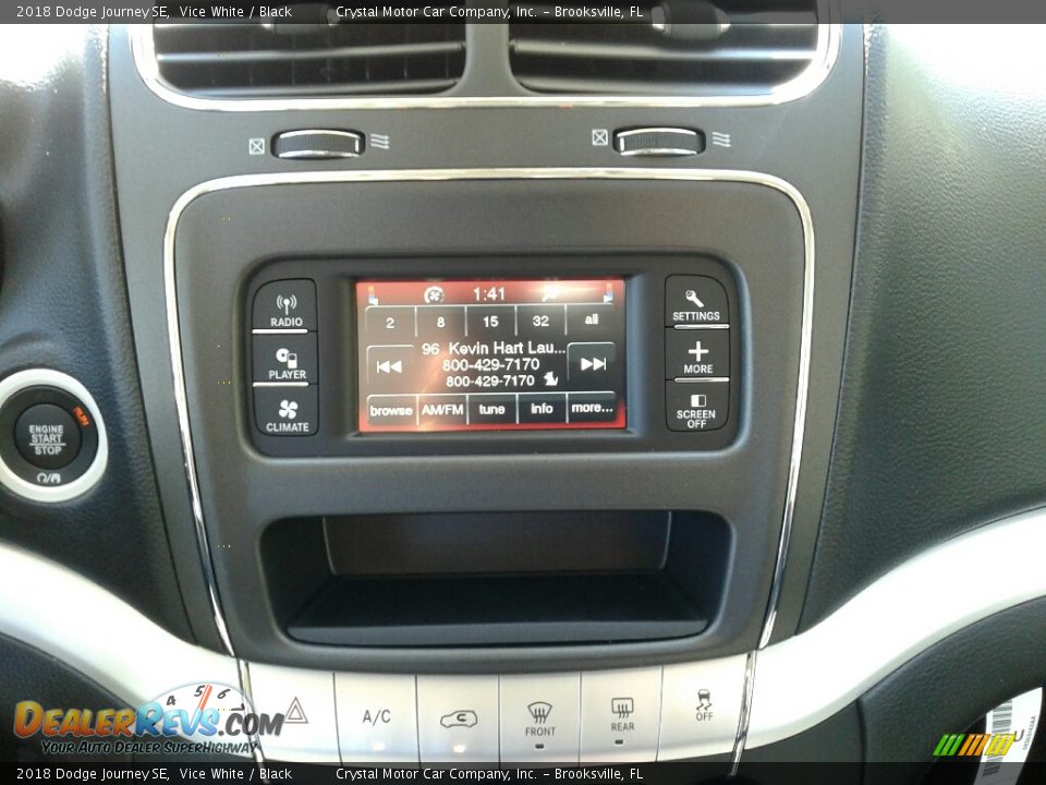 2018 Dodge Journey SE Vice White / Black Photo #15