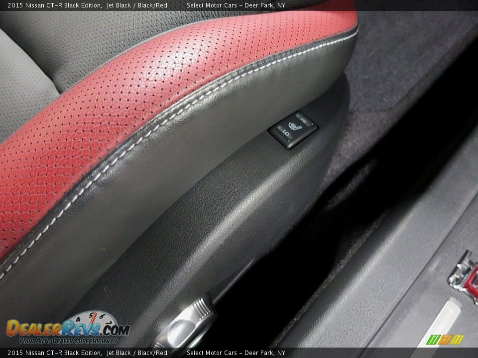 2015 Nissan GT-R Black Edition Jet Black / Black/Red Photo #16