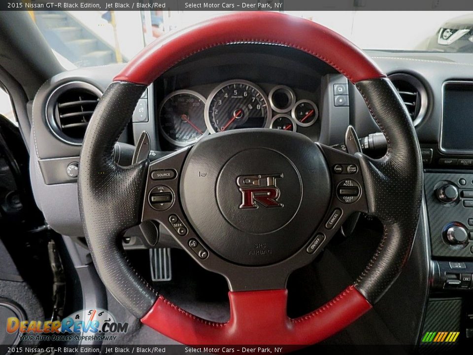 2015 Nissan GT-R Black Edition Steering Wheel Photo #19
