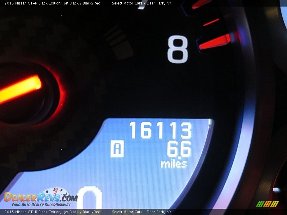 2015 Nissan GT-R Black Edition Jet Black / Black/Red Photo #28