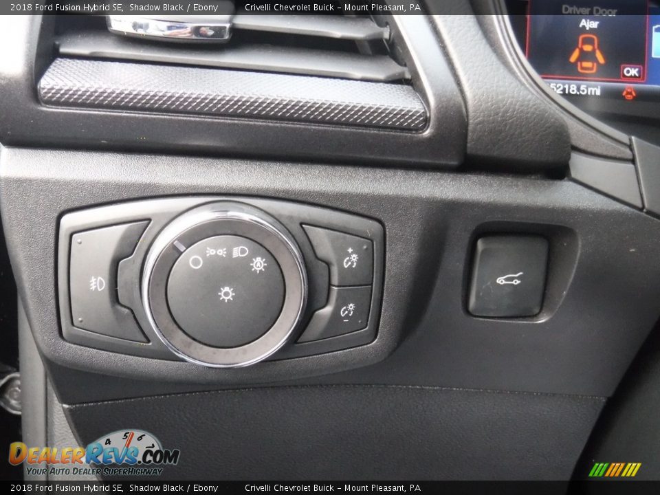 2018 Ford Fusion Hybrid SE Shadow Black / Ebony Photo #20