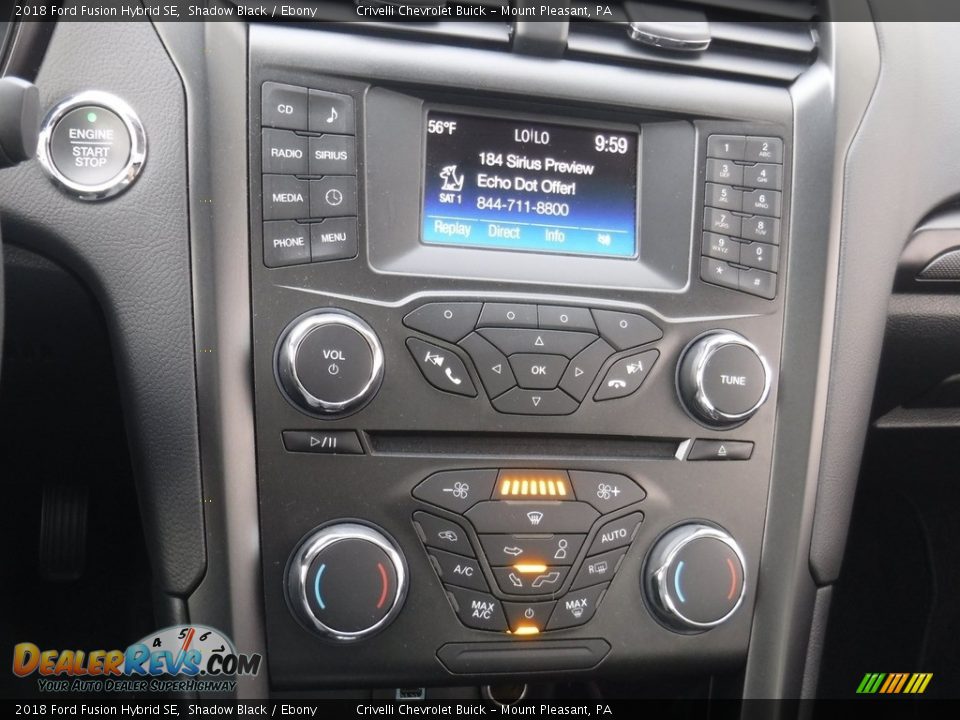 2018 Ford Fusion Hybrid SE Shadow Black / Ebony Photo #21