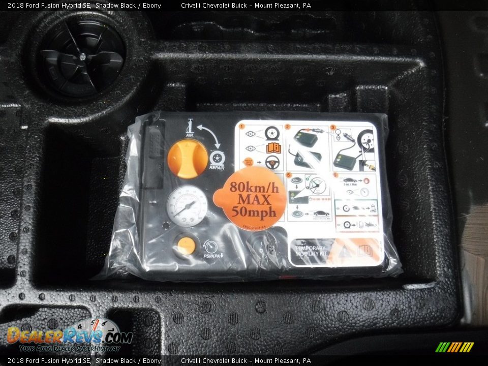 2018 Ford Fusion Hybrid SE Shadow Black / Ebony Photo #31