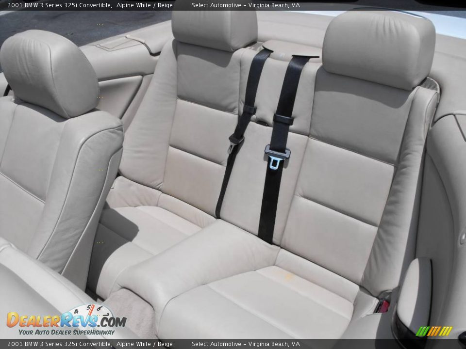 2001 BMW 3 Series 325i Convertible Alpine White / Beige Photo #19