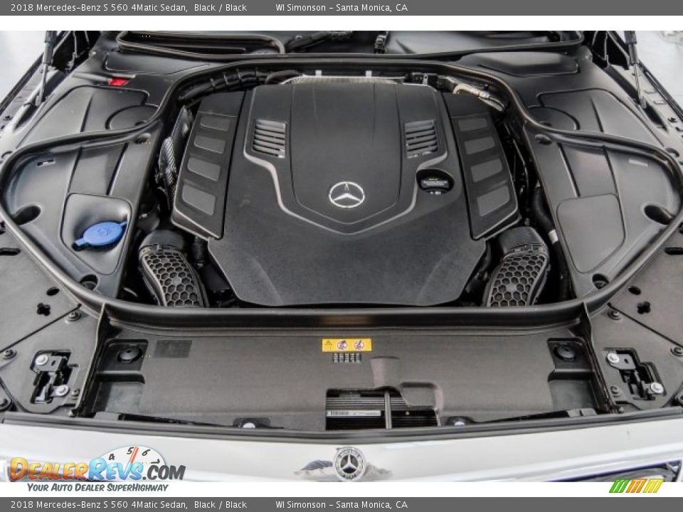 2018 Mercedes-Benz S 560 4Matic Sedan Black / Black Photo #8
