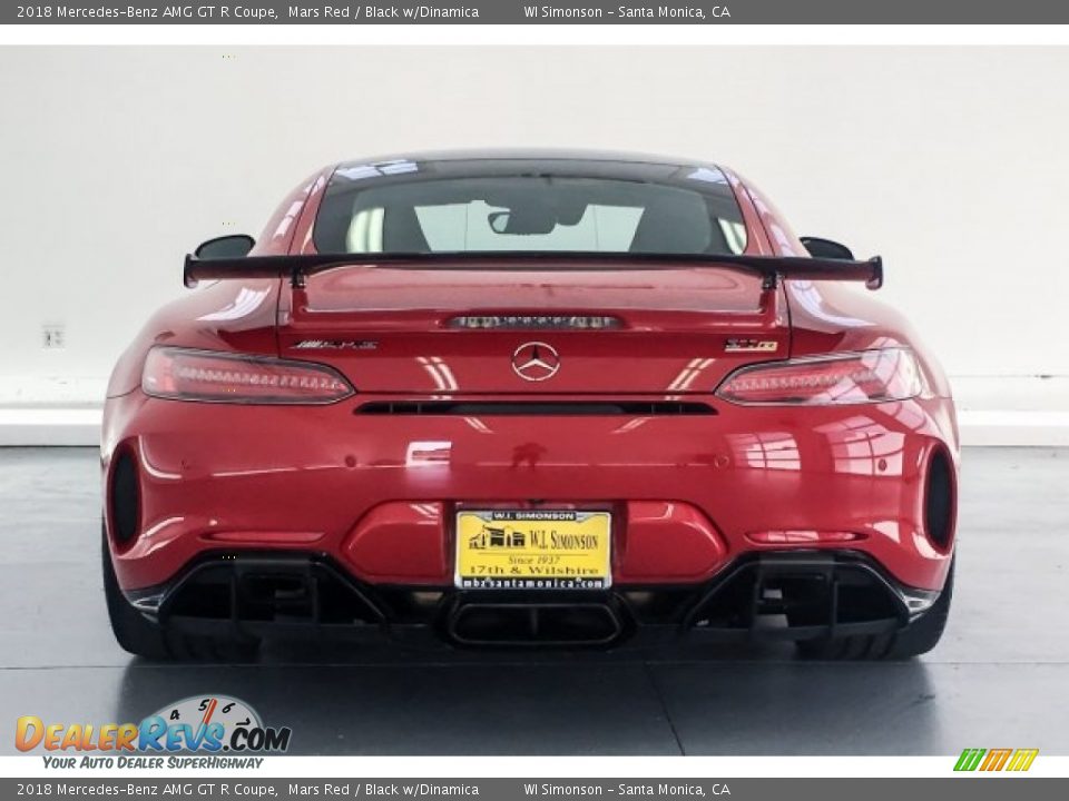 2018 Mercedes-Benz AMG GT R Coupe Mars Red / Black w/Dinamica Photo #3
