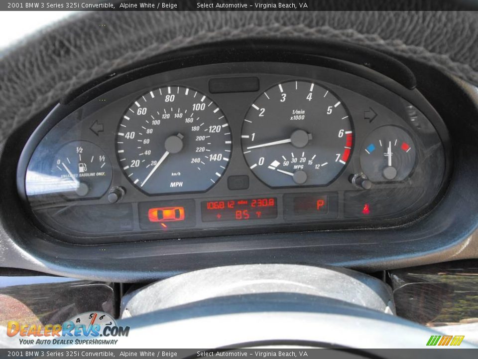 2001 BMW 3 Series 325i Convertible Alpine White / Beige Photo #23