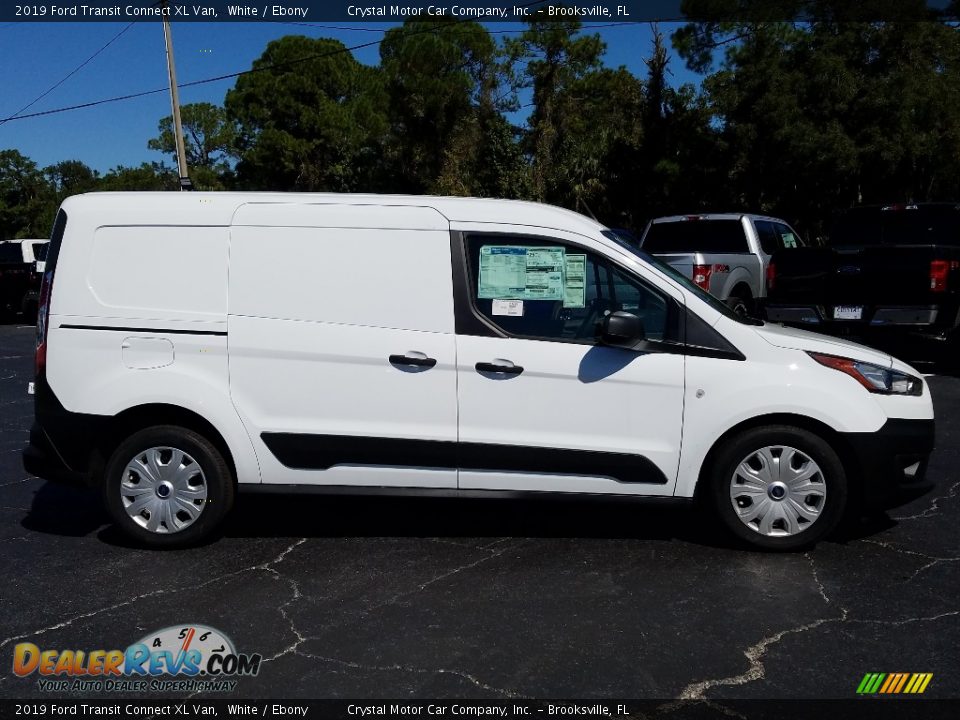 2019 Ford Transit Connect XL Van White / Ebony Photo #6
