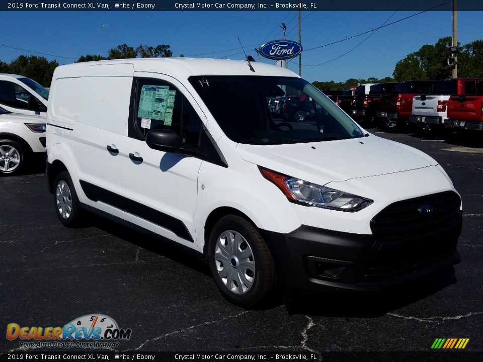 2019 Ford Transit Connect XL Van White / Ebony Photo #7