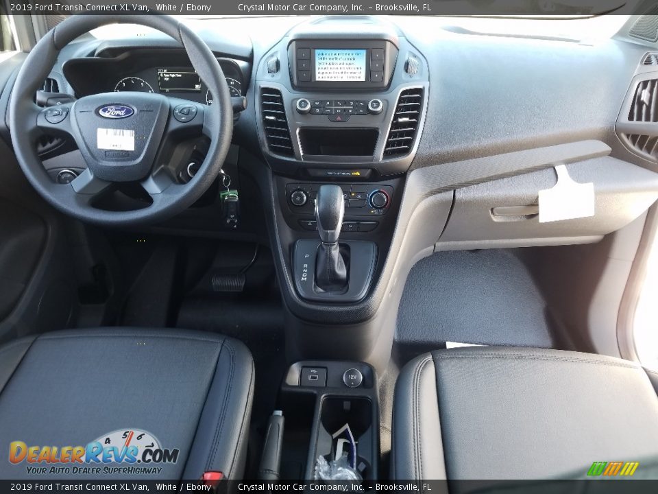 2019 Ford Transit Connect XL Van White / Ebony Photo #13