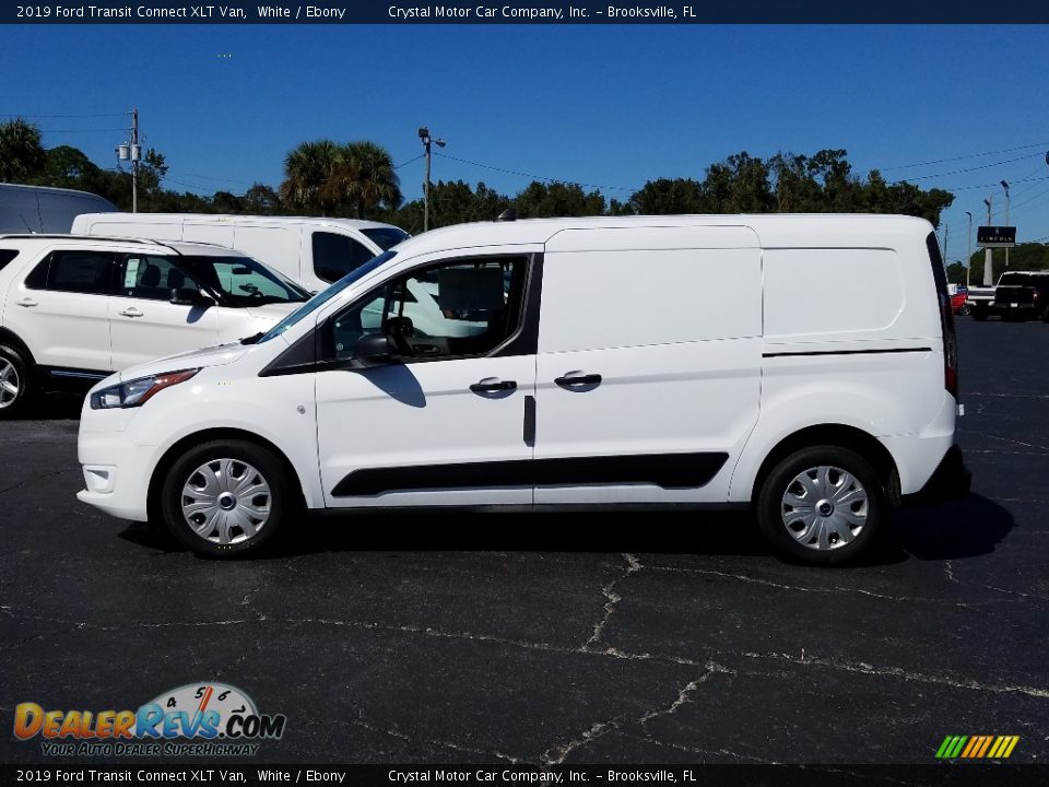 2019 Ford Transit Connect XLT Van White / Ebony Photo #2