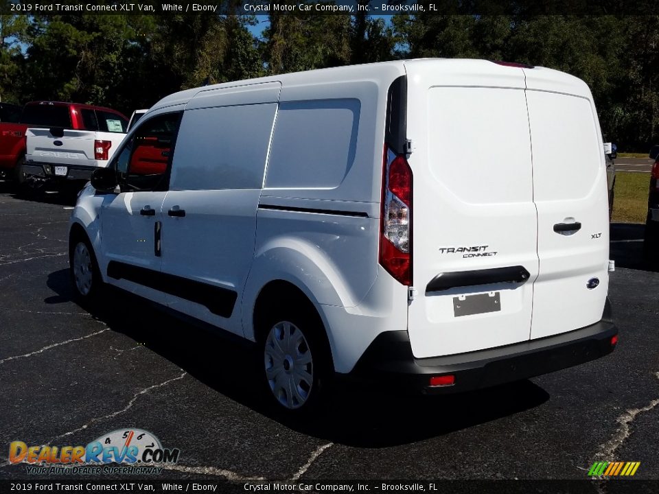 2019 Ford Transit Connect XLT Van White / Ebony Photo #3