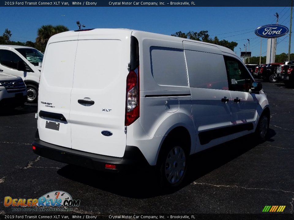 2019 Ford Transit Connect XLT Van White / Ebony Photo #5