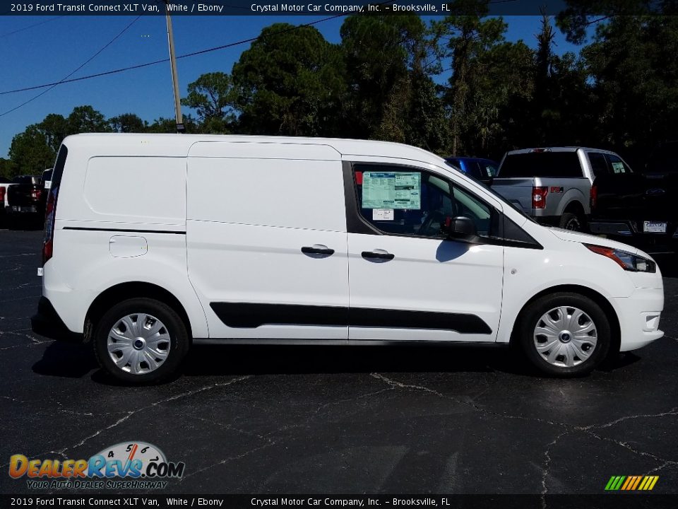 2019 Ford Transit Connect XLT Van White / Ebony Photo #6