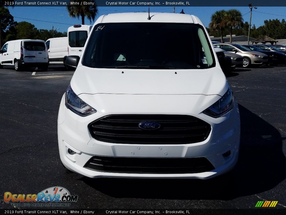 2019 Ford Transit Connect XLT Van White / Ebony Photo #8