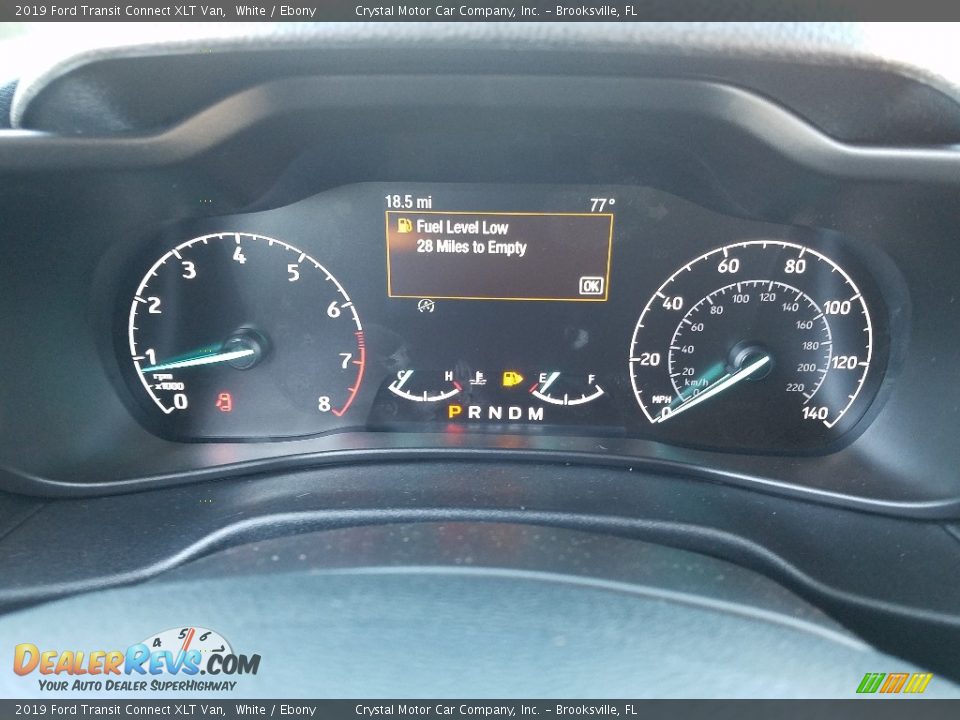 2019 Ford Transit Connect XLT Van White / Ebony Photo #14