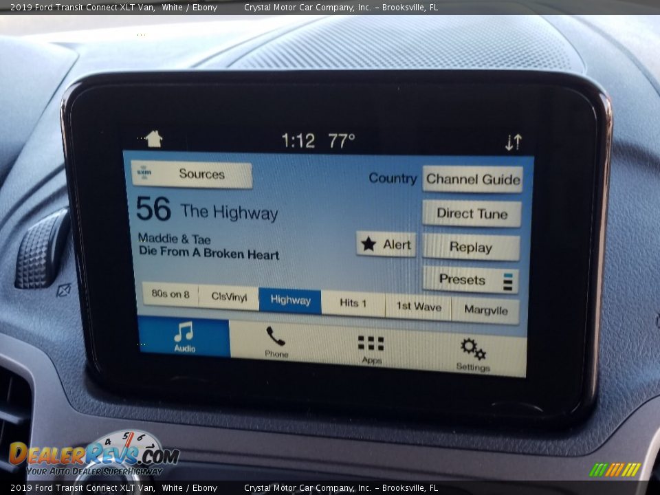 2019 Ford Transit Connect XLT Van White / Ebony Photo #15