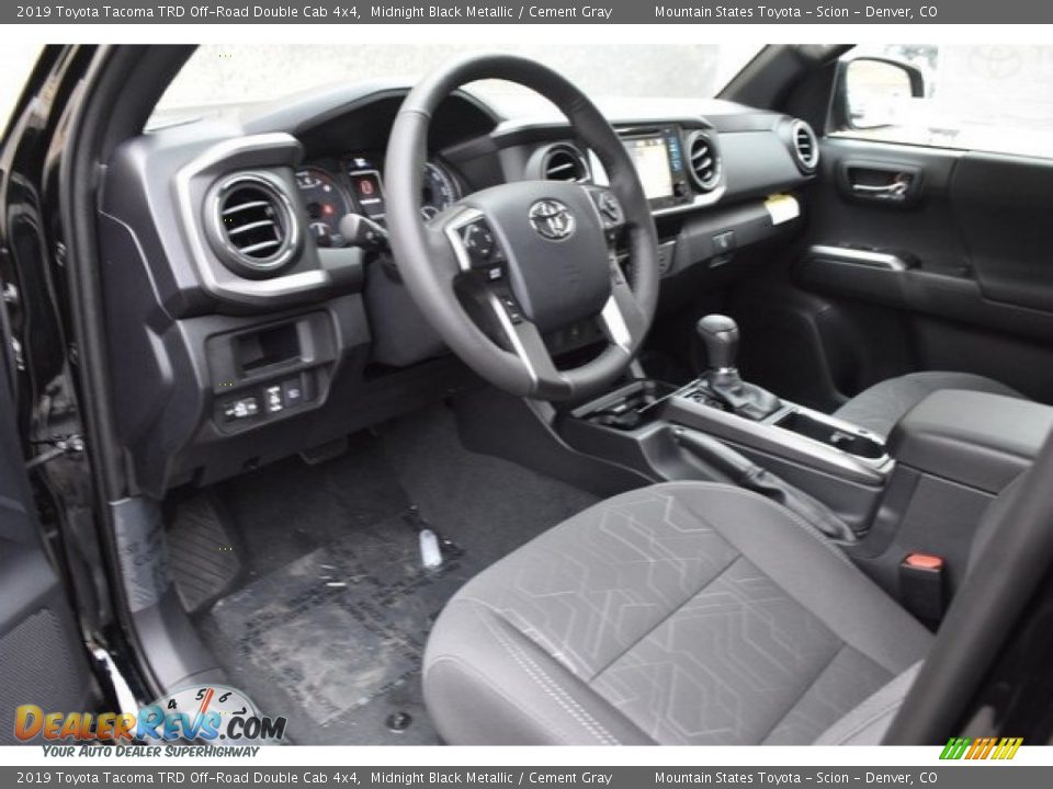 2019 Toyota Tacoma TRD Off-Road Double Cab 4x4 Midnight Black Metallic / Cement Gray Photo #5
