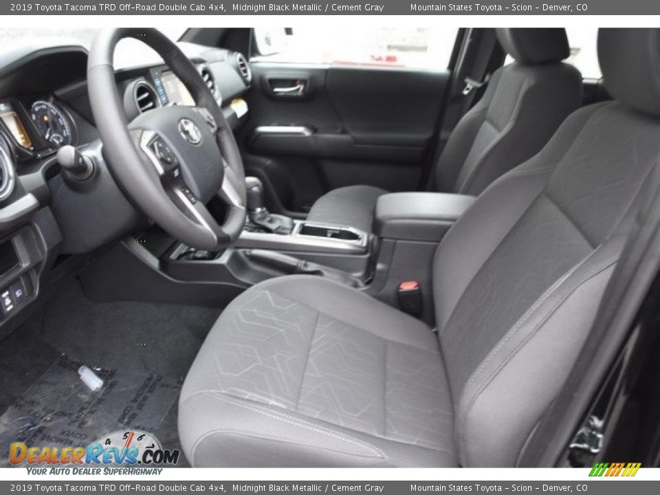 2019 Toyota Tacoma TRD Off-Road Double Cab 4x4 Midnight Black Metallic / Cement Gray Photo #6