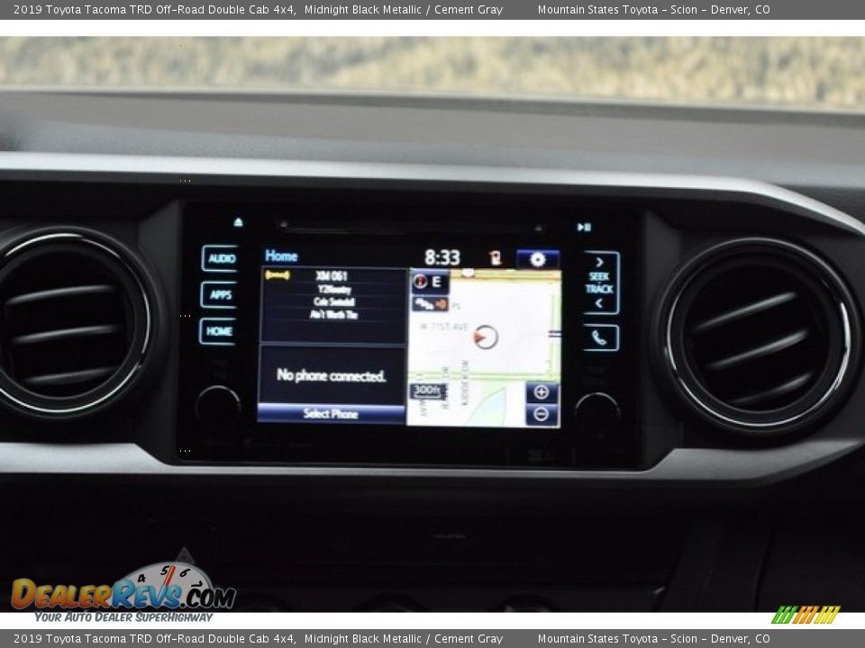 2019 Toyota Tacoma TRD Off-Road Double Cab 4x4 Midnight Black Metallic / Cement Gray Photo #10