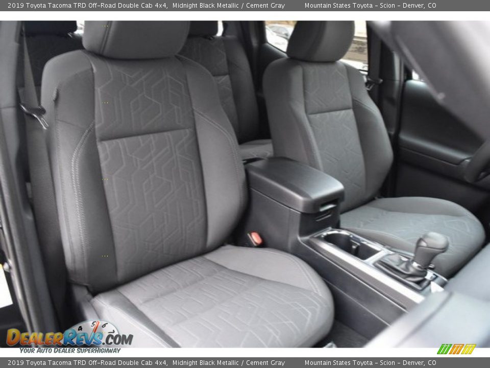 2019 Toyota Tacoma TRD Off-Road Double Cab 4x4 Midnight Black Metallic / Cement Gray Photo #13