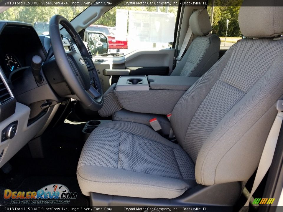 2018 Ford F150 XLT SuperCrew 4x4 Ingot Silver / Earth Gray Photo #9