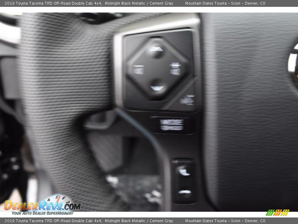 2019 Toyota Tacoma TRD Off-Road Double Cab 4x4 Midnight Black Metallic / Cement Gray Photo #26