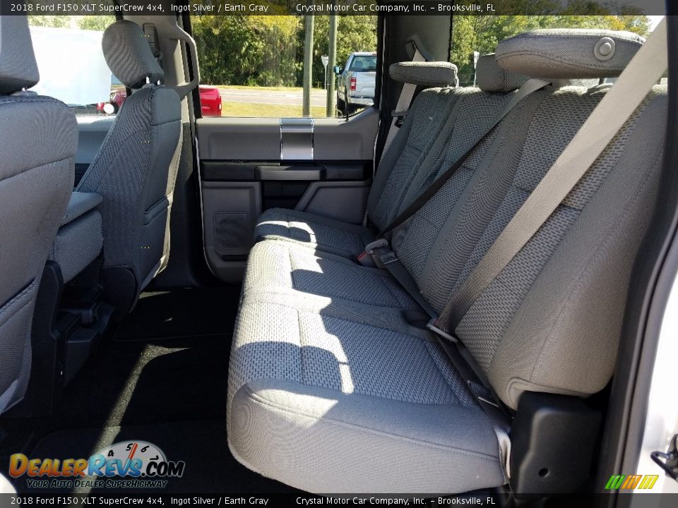 2018 Ford F150 XLT SuperCrew 4x4 Ingot Silver / Earth Gray Photo #10