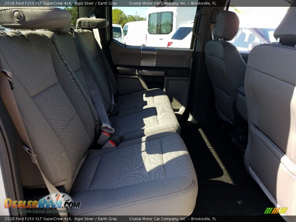 2018 Ford F150 XLT SuperCrew 4x4 Ingot Silver / Earth Gray Photo #11